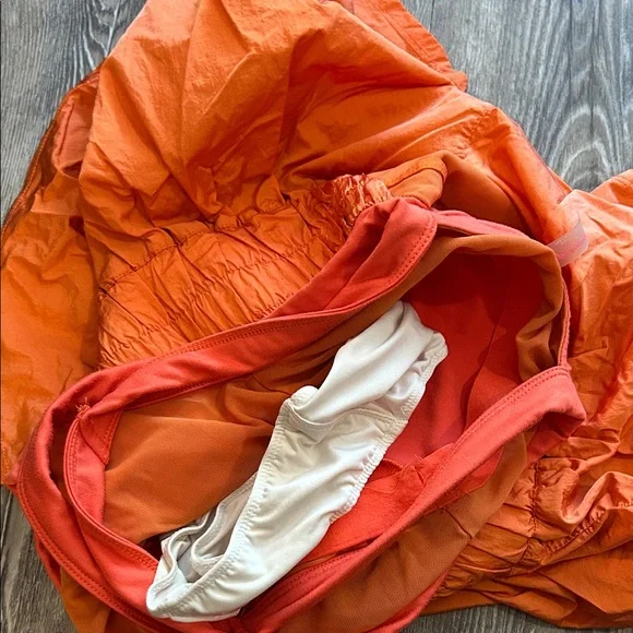 Free People Movement The Way Home Skortsie Romper M Orange - Picture 5 of 5